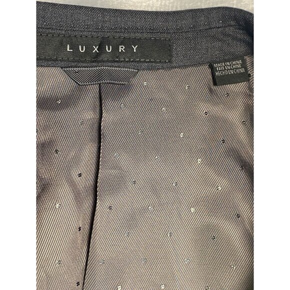 Indochino Blazer Mens 44 Gray Wool Cashmere Sports Coat Jacket Luxury Lined - Picture 3 of 12